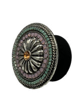 Round Flower Concho Phone Grip